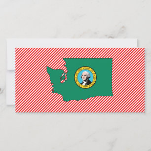 Carte du drapeau de Washington