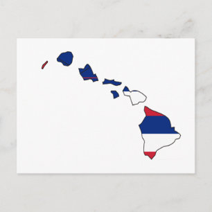 Carte du drapeau d'Hawaii
