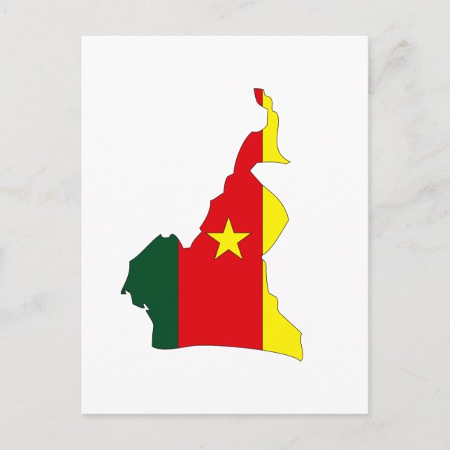 Carte du drapeau du Cameroun (Devant)