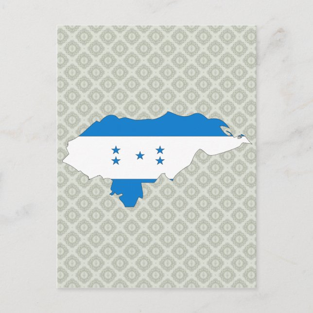 Carte du drapeau du Honduras pleine taille (Devant)