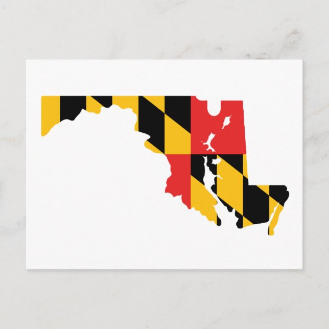 Carte du drapeau du Maryland (Devant)
