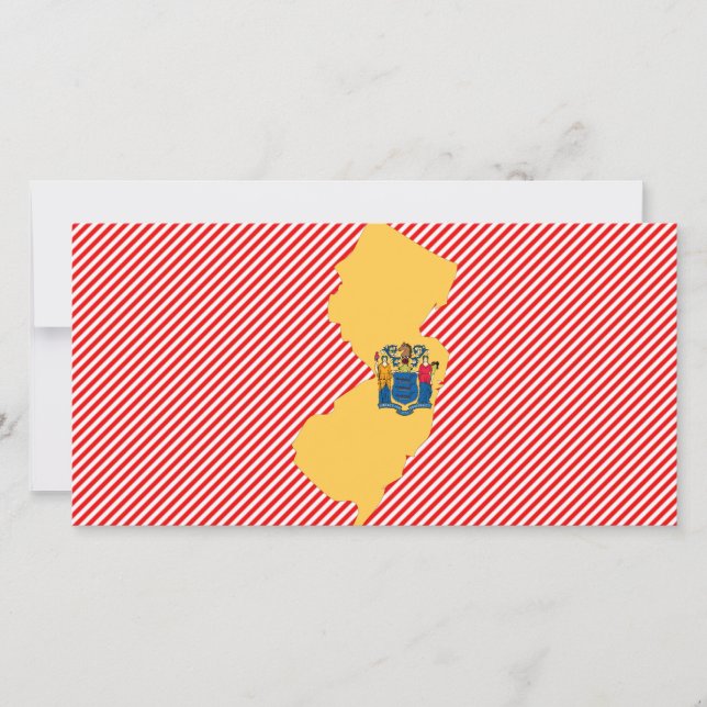 Carte du drapeau du New Jersey (Devant)