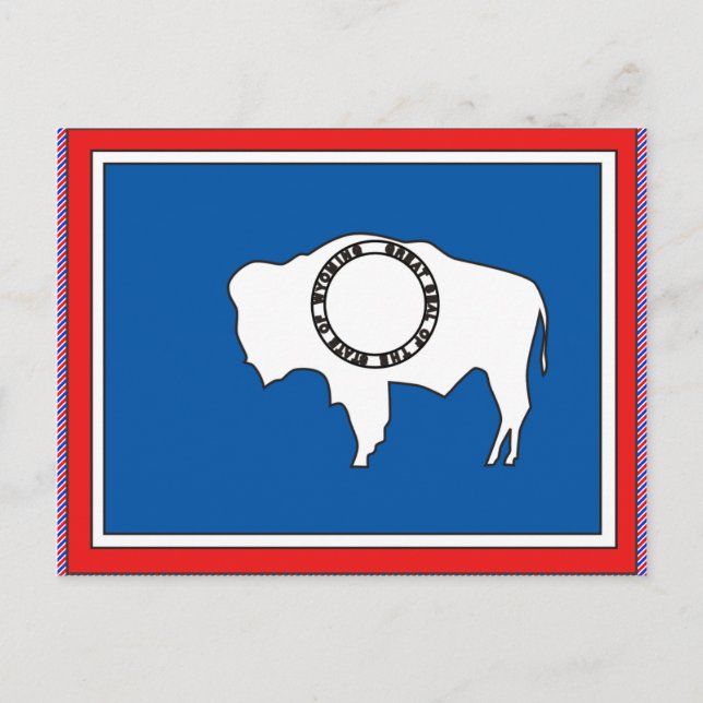 Carte du drapeau du Wyoming (Devant)
