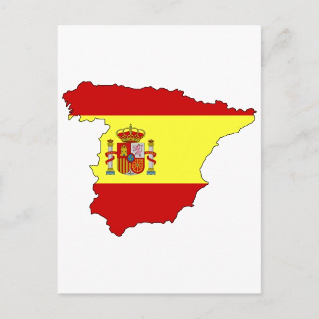 Carte du drapeau espagnol (Devant)