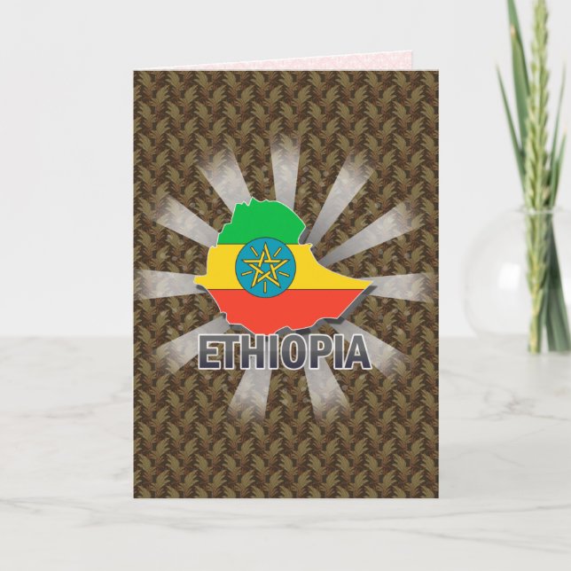 Carte du drapeau éthiopien 2.0 (Devant)