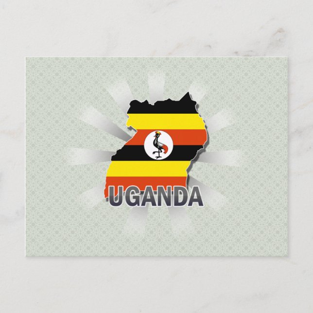 Carte du drapeau ougandais 2.0 (Devant)
