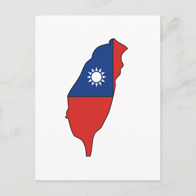 Carte du drapeau taïwanais (Devant)
