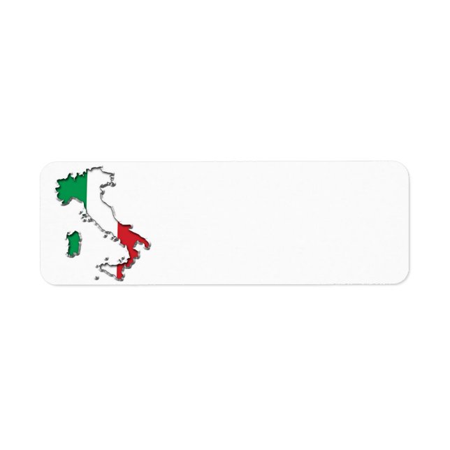 Carte du Étiquette de adresse italien (Devant)