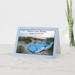 Carte Du Fils pour la fête des pères avec Dune Buggy
