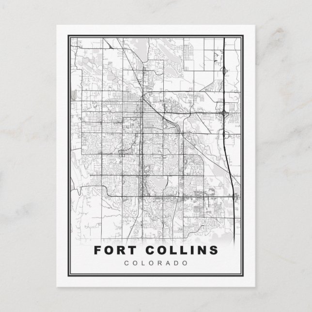 Carte du Fort Collins (Devant)