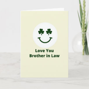 Carte du frère souriant Shamrock
