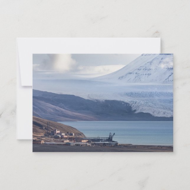 Carte du glacier Pyramiden de Svalbard (Devant)