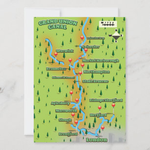 Carte du Grand Union Canal