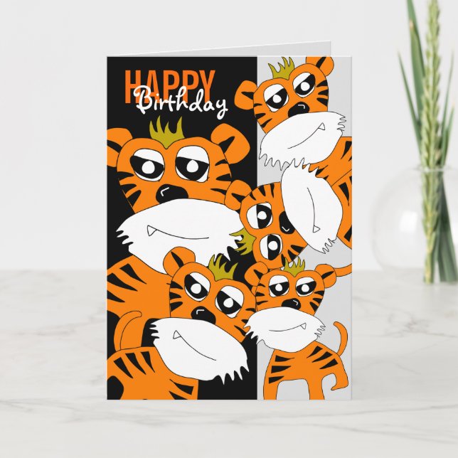 Carte du jour de la fête du Tiger (Devant)