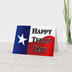 Carte du jour de l'indépendance du Texas