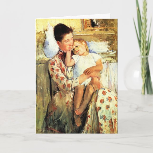 Carte du jour de mère - artiste : Mary Cassatt (Devant)