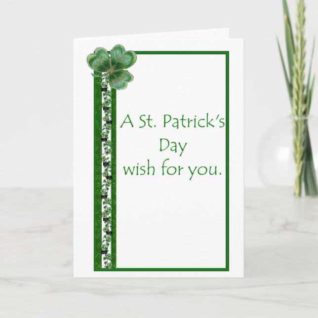 Carte du jour de St Patrick de missionnaire de LDS (Devant)
