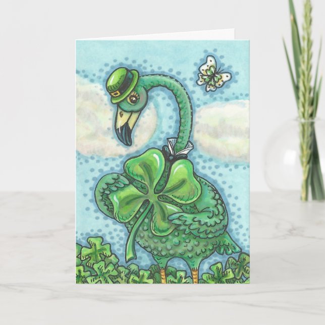 CARTE du JOUR de ST PATRICK HEUREUX de Flamant (Devant)