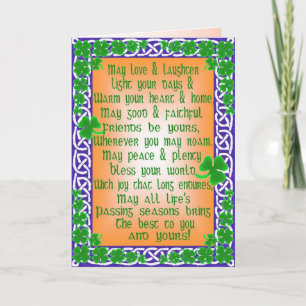 Carte du jour de St Patrick personnalisable