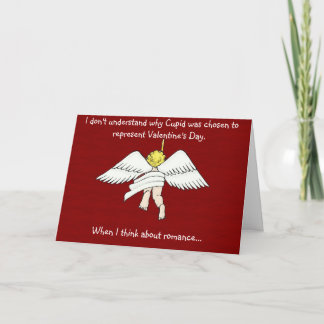 carte du jour de valentine de cupidon d'amour de