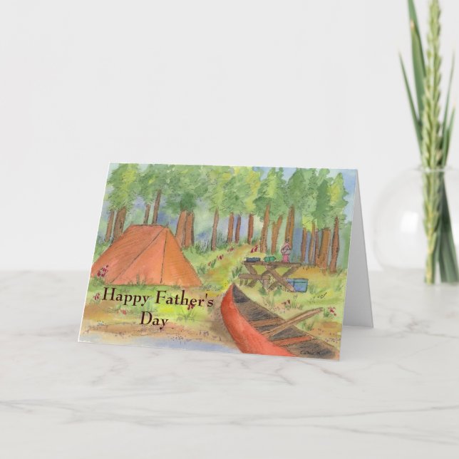 Carte du jour du camping scene (Devant)