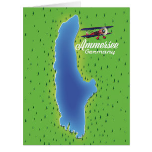 Carte du lac Ammersee Allemagne