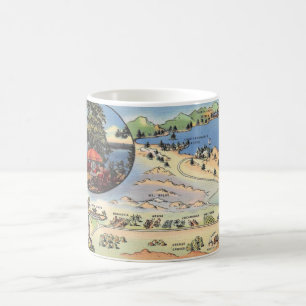 Carte du lac Arrowhead Mug