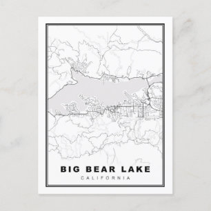 Carte du lac Big Bear