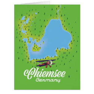 carte du lac de chiemsee Allemagne