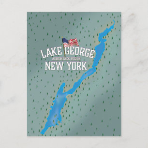 Carte du lac George New York