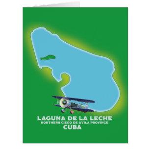 Carte du lac Laguna de la Leche Cuba