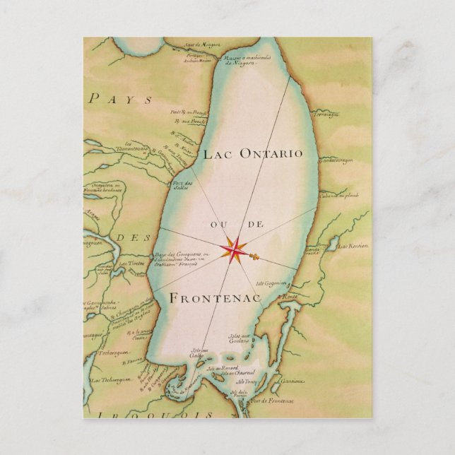 Carte du lac Ontario (Devant)