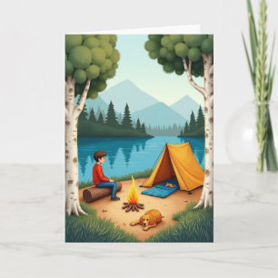 Carte du lac pour la Fête des pères tranquille