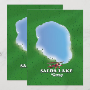 Carte du lac Salda Turquie