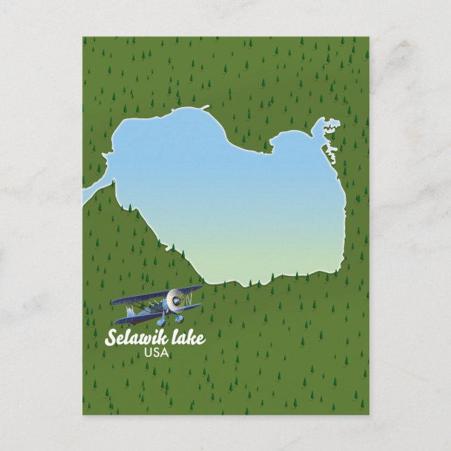 carte du lac Selawik Alaska (Devant)