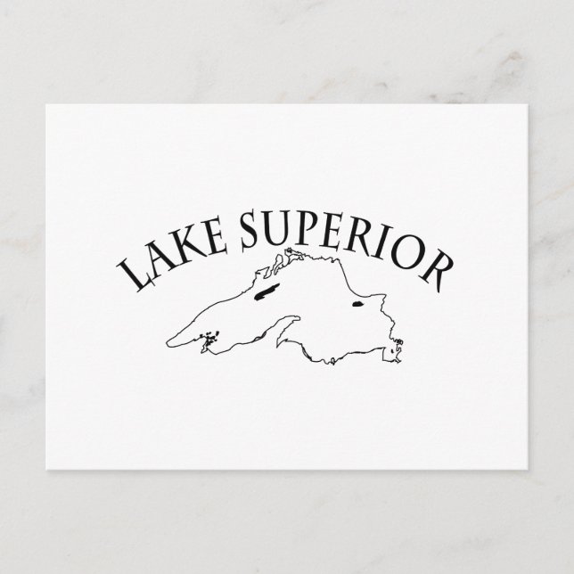 Carte du lac Supérieur (Devant)