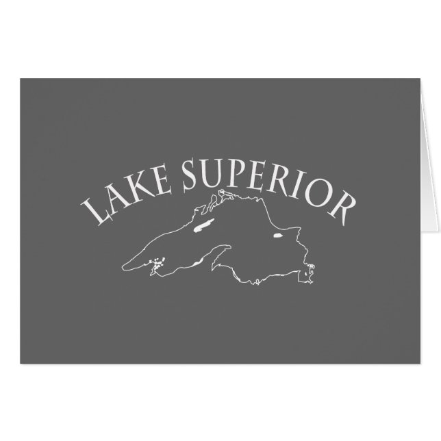 Carte du lac Supérieur (Devant horizontal)