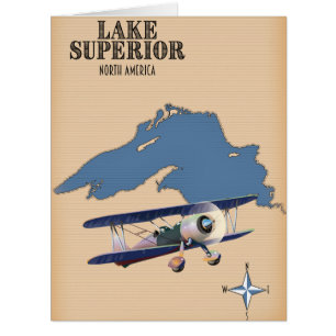 carte du lac Supérieur Amérique du Nord