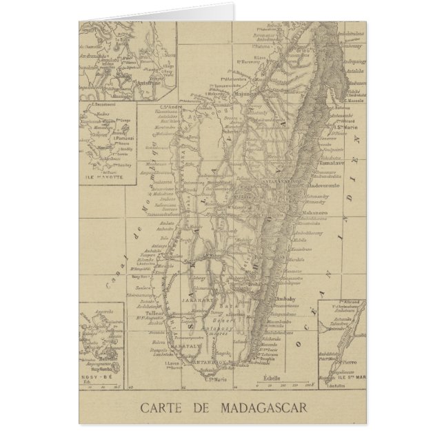 Carte du Madagascar (Devant)