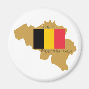 Carte du Magnet de Belgique