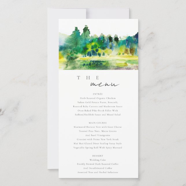 Carte du Mariage du paysage de la rivière Country  (Devant)