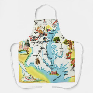 Carte du Maryland tablier
