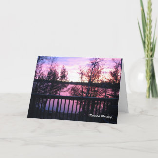 Carte du matin de novembre