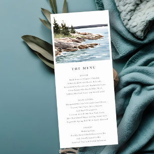 Carte du menu Mariage Rocky Pine Mountain Seascape