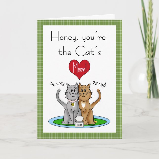 Carte du Meow Anniversaire du chat (Devant)