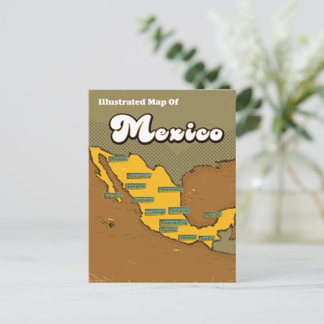 Carte du Mexique (Debout devant)