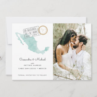 Carte du Mexique | Code QR | Mariage de destinatio