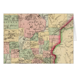Carte du Minnesota par Mitchell