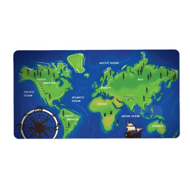 Carte du monde (Devant)