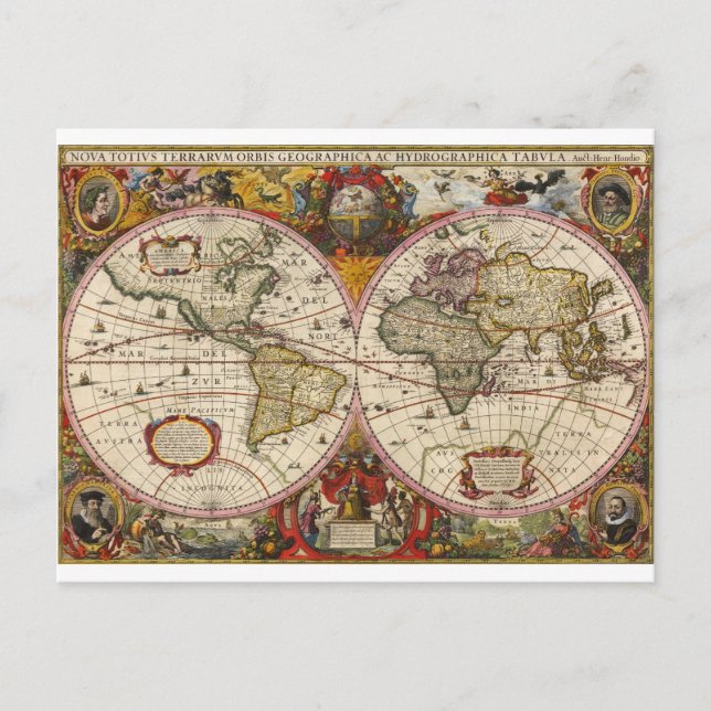 Carte du monde 1630 (Devant)